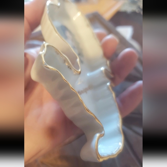 Vintage Limoges France Porcelain Gold Gilded Trinket Dish La Martinique Island. - Picture 8 of 8